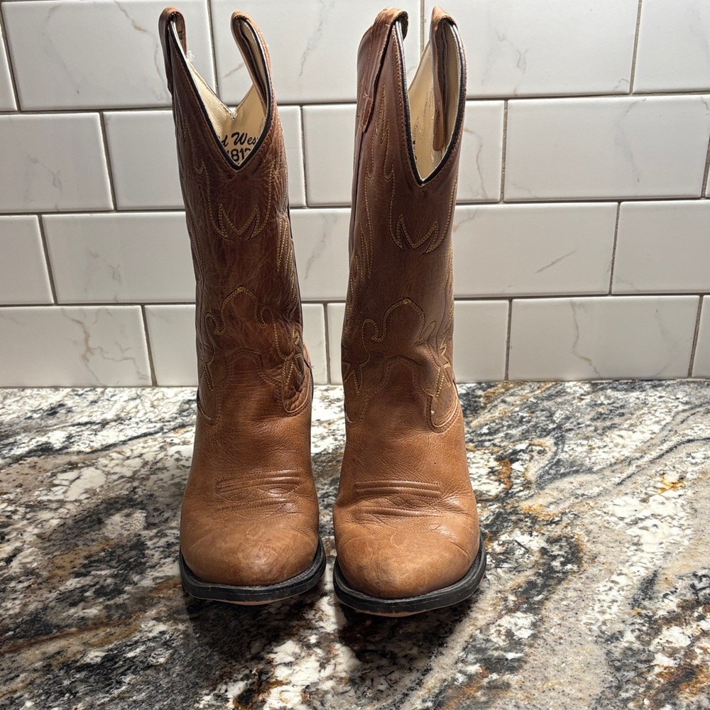 Brown Western Cowboy Boots